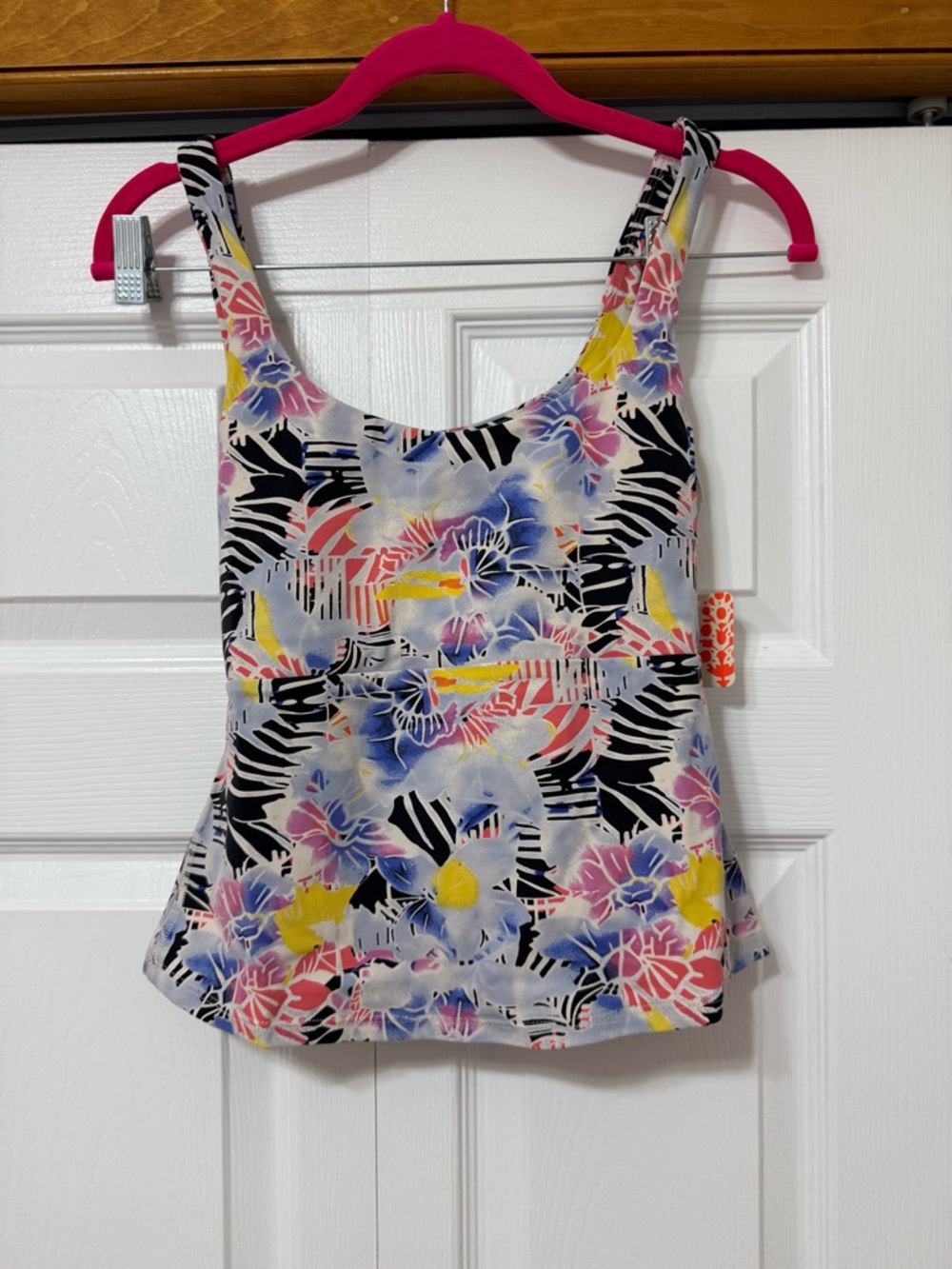 Free People Movement Abstract Floral Crop Top – Size M – NWT